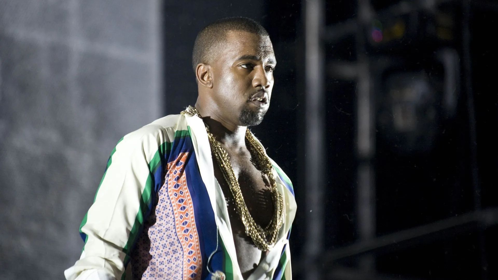 Kanye West at Coachella Valley Music Festival 2011 - Day 3 - Source: Getty