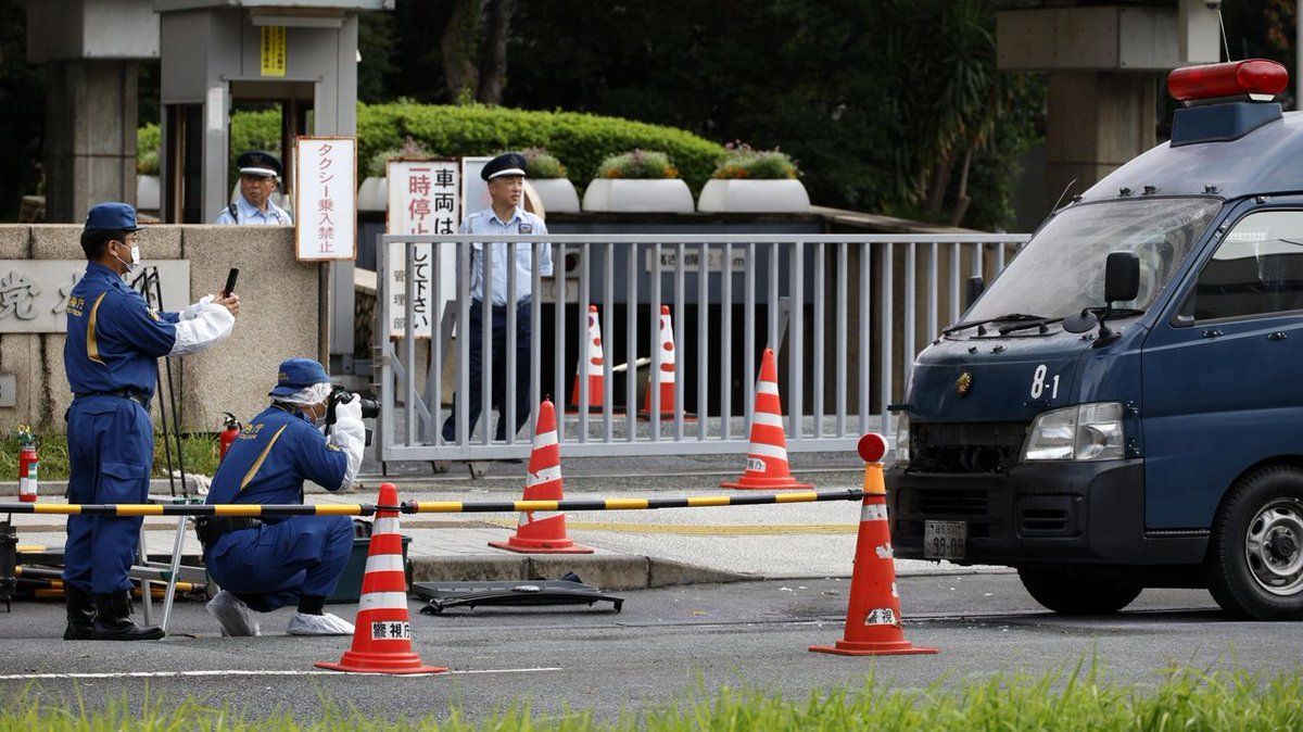 Image of the crime scene in in Tokyo&rsquo;s Shinjuku Ward(Image via X/@lavozdegalicia)