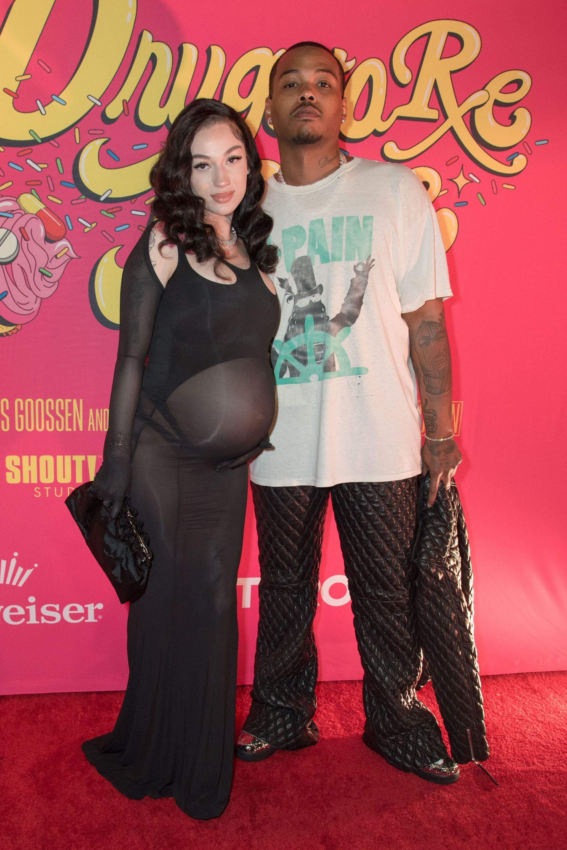 Bhad Bhabie and Le Vaughn at the Los Angeles Premiere Of &quot;Drugstore June&quot; (Image via Getty)