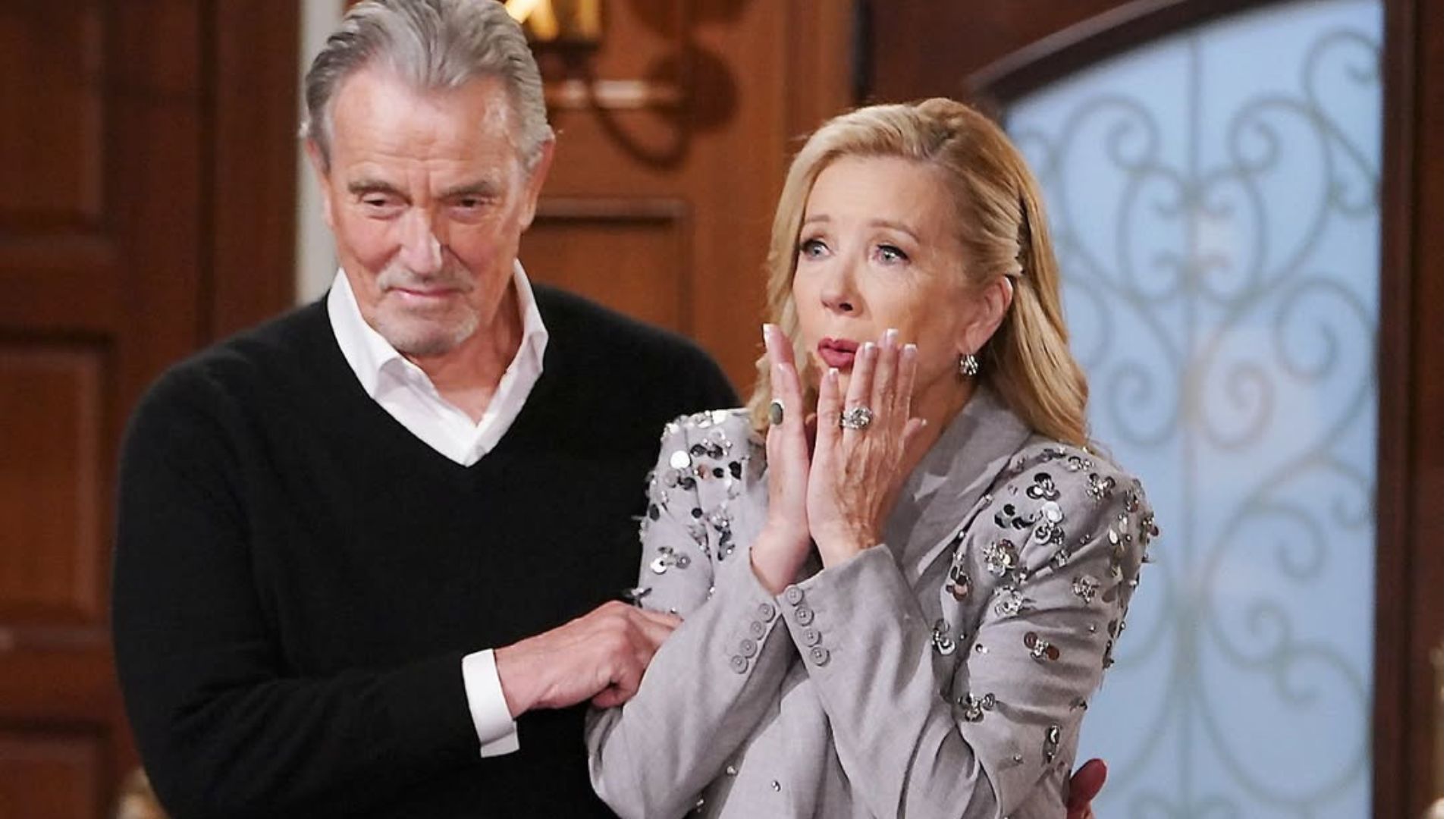 Eric Braeden with Melody Thomas Scott in The Young and the Restless | Iamge via Instagram: youngandrestlesscbs