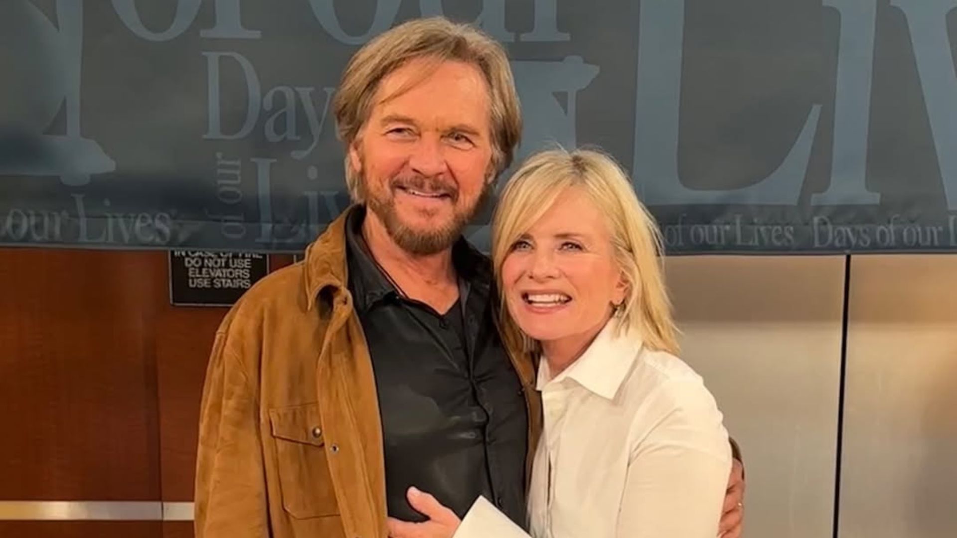 Stephen Nichols with Mary Beth Evans | Image via Instagram: dayspeacock