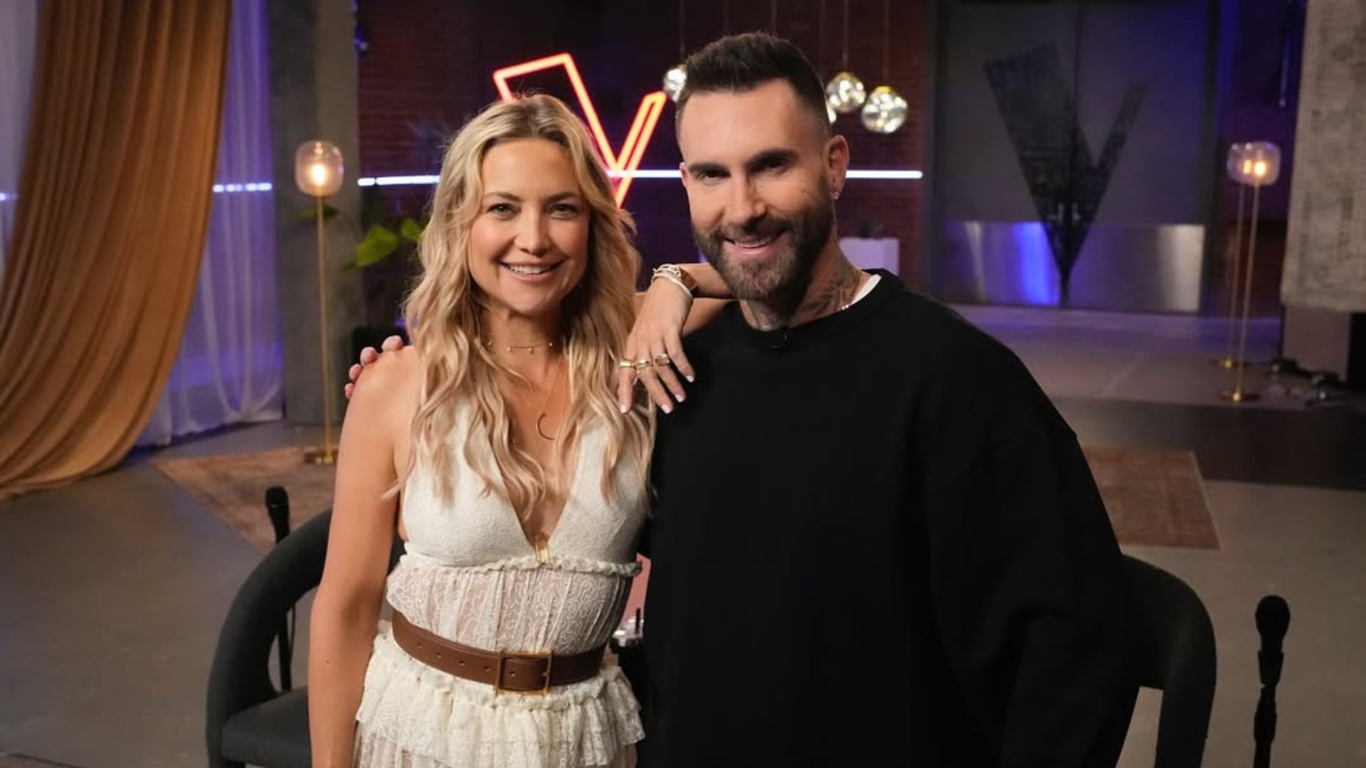 The Voice Season 27 Episode 6 guest advisor Kate Hudson and Coach Adam Levine (Image via Instagram/ @adamlevine)