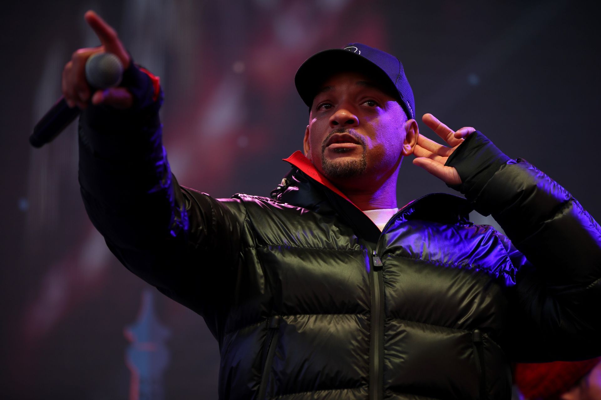 Will Smith performs onstage during The World Big Sleep Out event (Source: Getty)