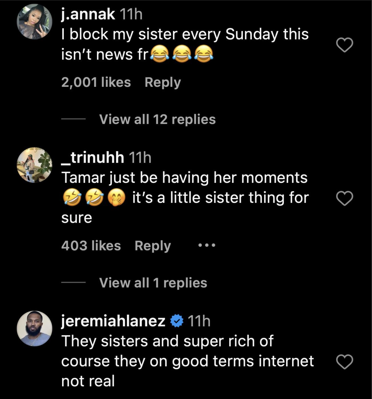 Netizens react to Tamar and Toni Braxton mending their bond again (Image via Instagram/@theshaderoom)