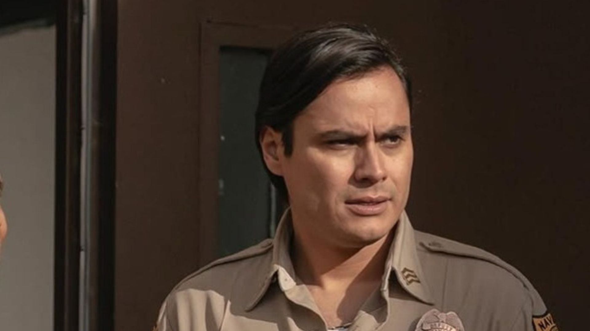 Kiowa Gordon plays Jim Chee in Dark Winds Season 3 (Image Via Instagram/@deanna.allison22)