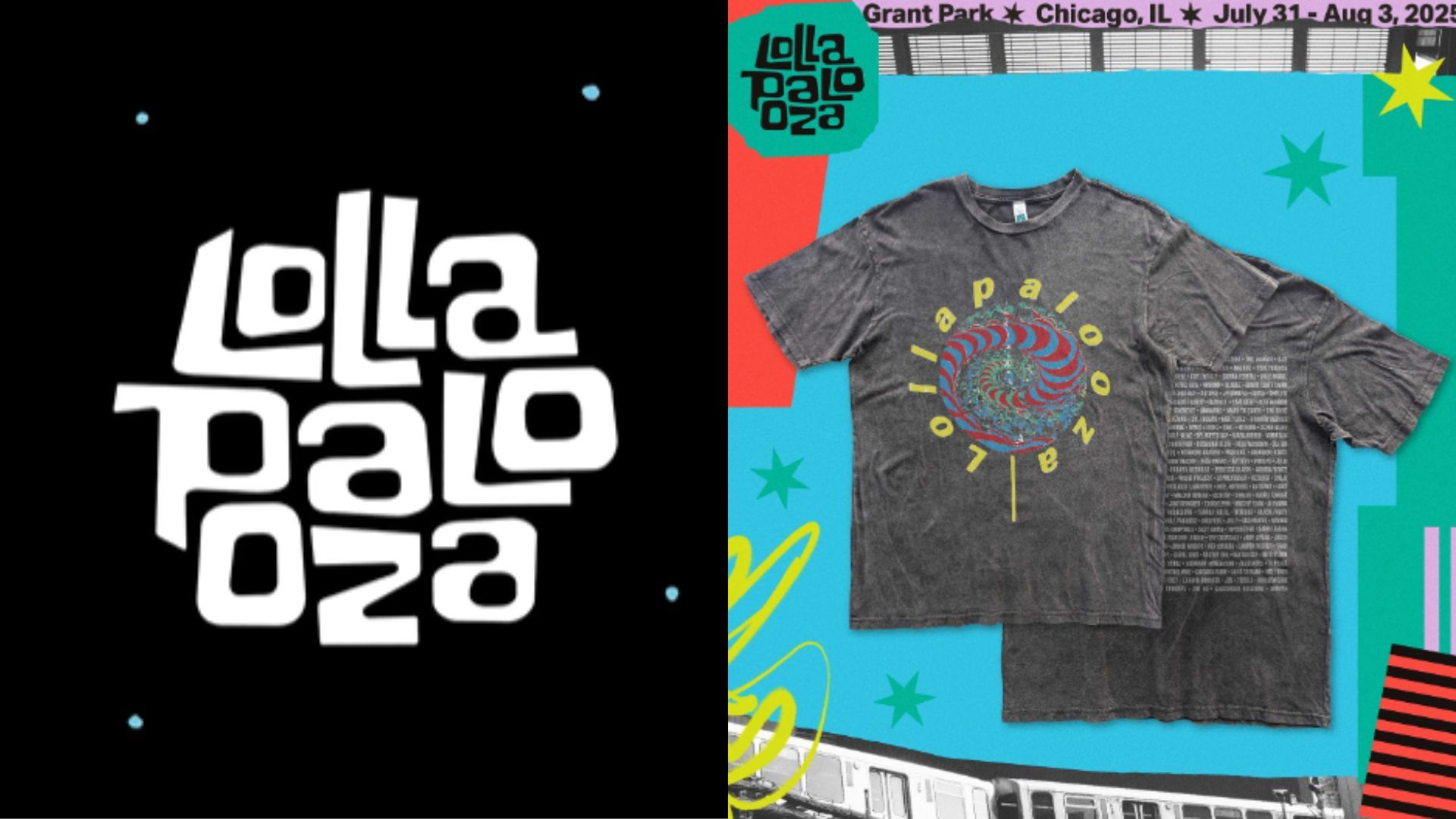 Lollapalooza launches 2025 lineup tee (Image via Instagram/@lollapalooza)