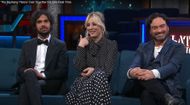 The Big Bang Theory cast on the series finale. Source: YouTube (@The Late Show with Stephen Colbert)