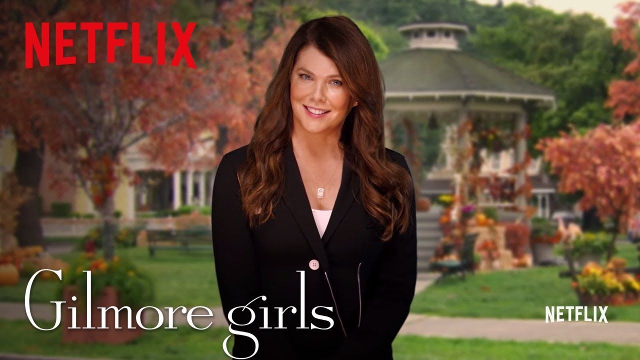 Lauren Graham in the Gilmore Girls global streaming availability announcement/ Source YouTube (@Netflix)