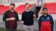 Brendan Hunt, Jason Sudeikis, and Nick Mohammed in Ted Lasso | Image via Universal Television