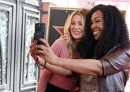 Actress/Producer Ellen Pompeo and Shonda Rhimes (Image via Getty)