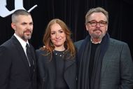 Robert Eggers, Eleanor Columbus, and Chris Columbus in 2024 (Image via Getty)