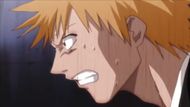 Spiritual Pressure (Reiatsu) weighing Ichigo down (Image Credit: Studio Pierrot)