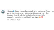 Brian Littrell's comment on Baylee's post (Image via Instagram/@bayleelittrell_music)