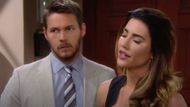 Scott Clifton with Jacqueline MacInnes Wood in The Bold and the Beautiful | Image via Bell-Phillip Television Productions Inc.