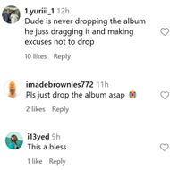 Fans react as A$AP Rocky teases followers with a new song. (Image via Instagram/@bars)