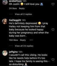 Netizens react to Justin Bieber's behavior (Image via Instagram/@hollywoodunlocked)