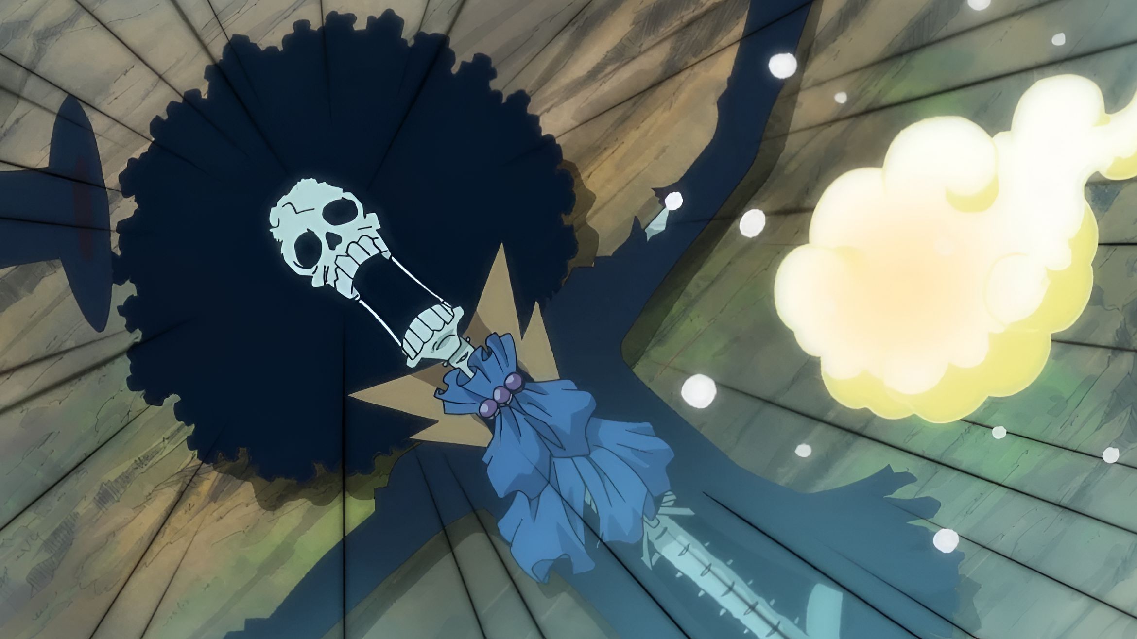 Brook as seen in anime (Image via Toei Animations)