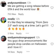 Fans react as Linkin Park announces a new song. (Image via Instagram/@linkinpark)