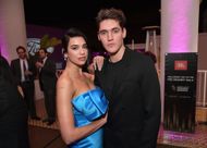 Dua Lipa and Isaac Carew attend the Pre-GRAMMY Gala (Image Via Getty)