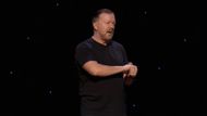 Ricky Gervais in his stand-up show SuperNature