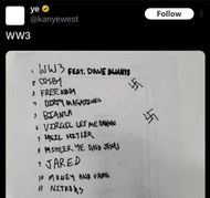 Picture posted by Kanye West on his X account