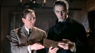 John Van Eyssen with Christopher Lee in Dracula | Image via Hammer Film Productions