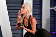 Lady Gaga, winner of the Music (Original Song) award for 'Shallow' from 'A Star Is Born at the 2019 Vanity Fair Oscar Party Hosted By Radhika Jones - Arrivals - Source: Getty
