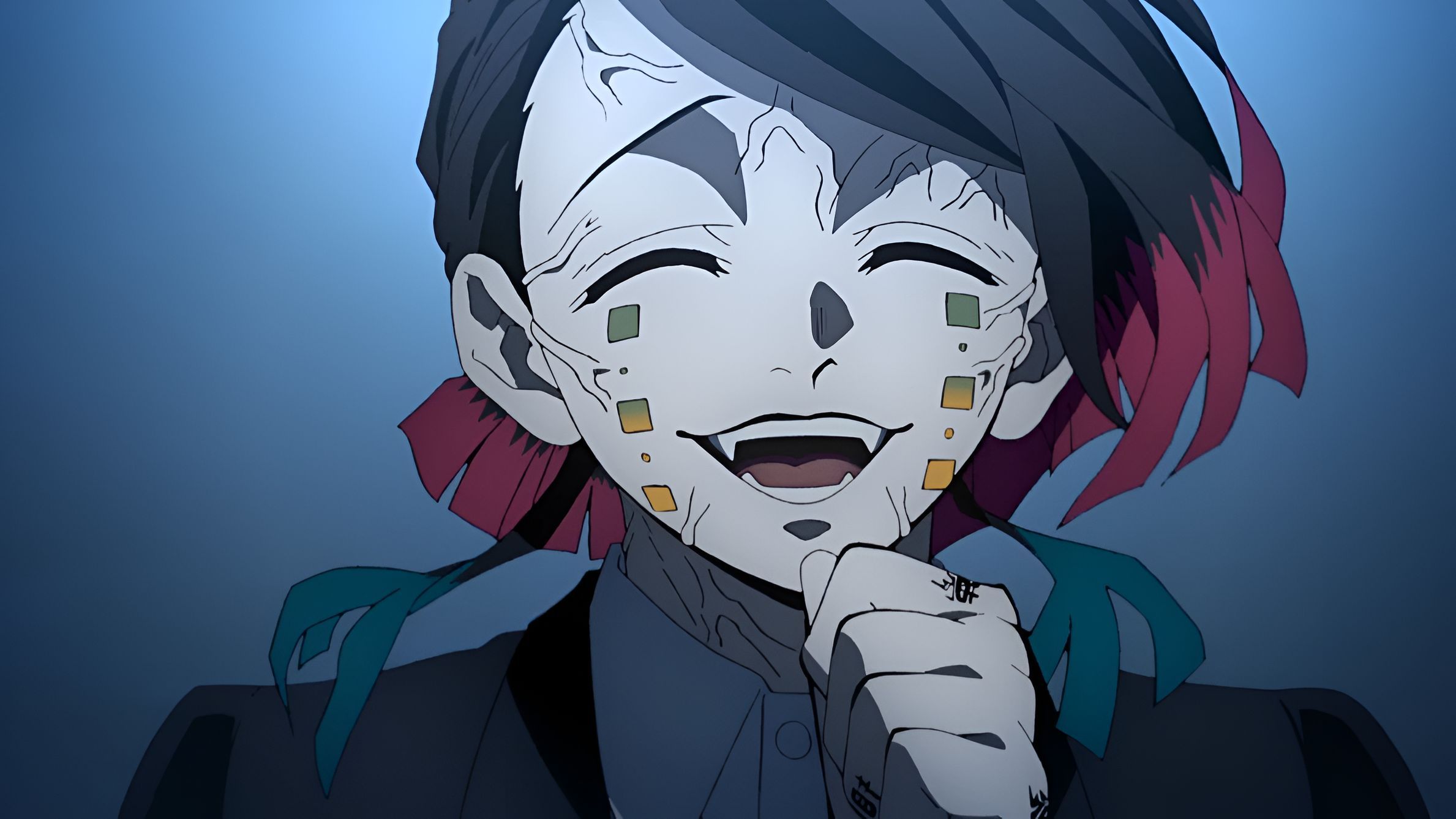 Enmu laughing as seen in anime (Image credit: Ufotable)