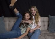 Rowan Blanchard, left, who plays Riley, Cory and Topanga's daughter, and Sabrina Carpenter, who plays her friend, Maya, in "Girl Meets World," (Image Via Getty)