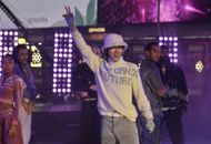 J-Hope performs in Times Square... - Source: Getty