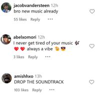 Fans react as The Weeknd drops a snippet of a new song (Image via Instagram/theweeknd)