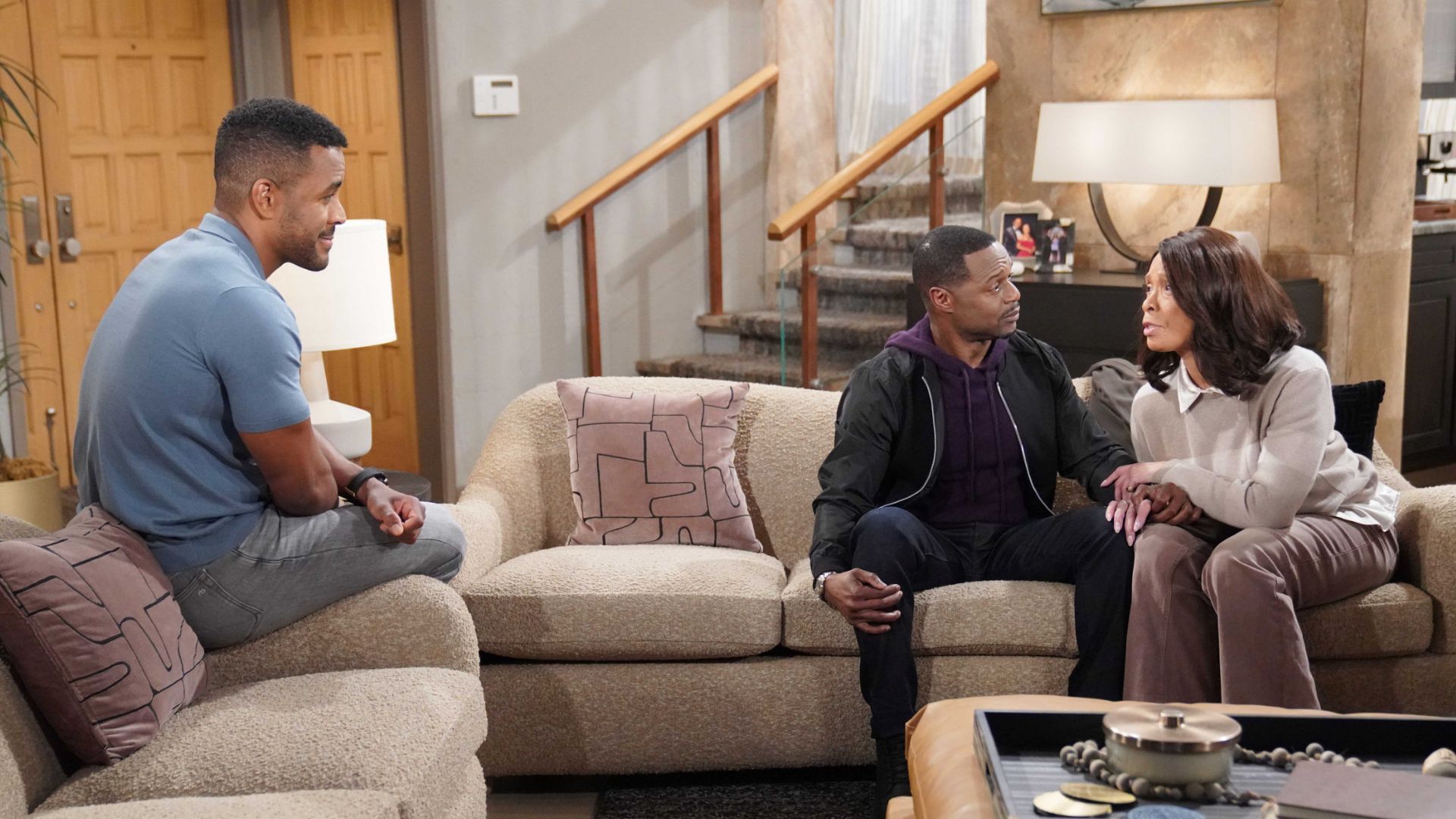 Nate, Damian, and Amy on Y&amp;R | Image: JPI