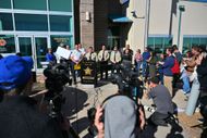 Santa Fe County Sheriff's press conference (Image via Getty)