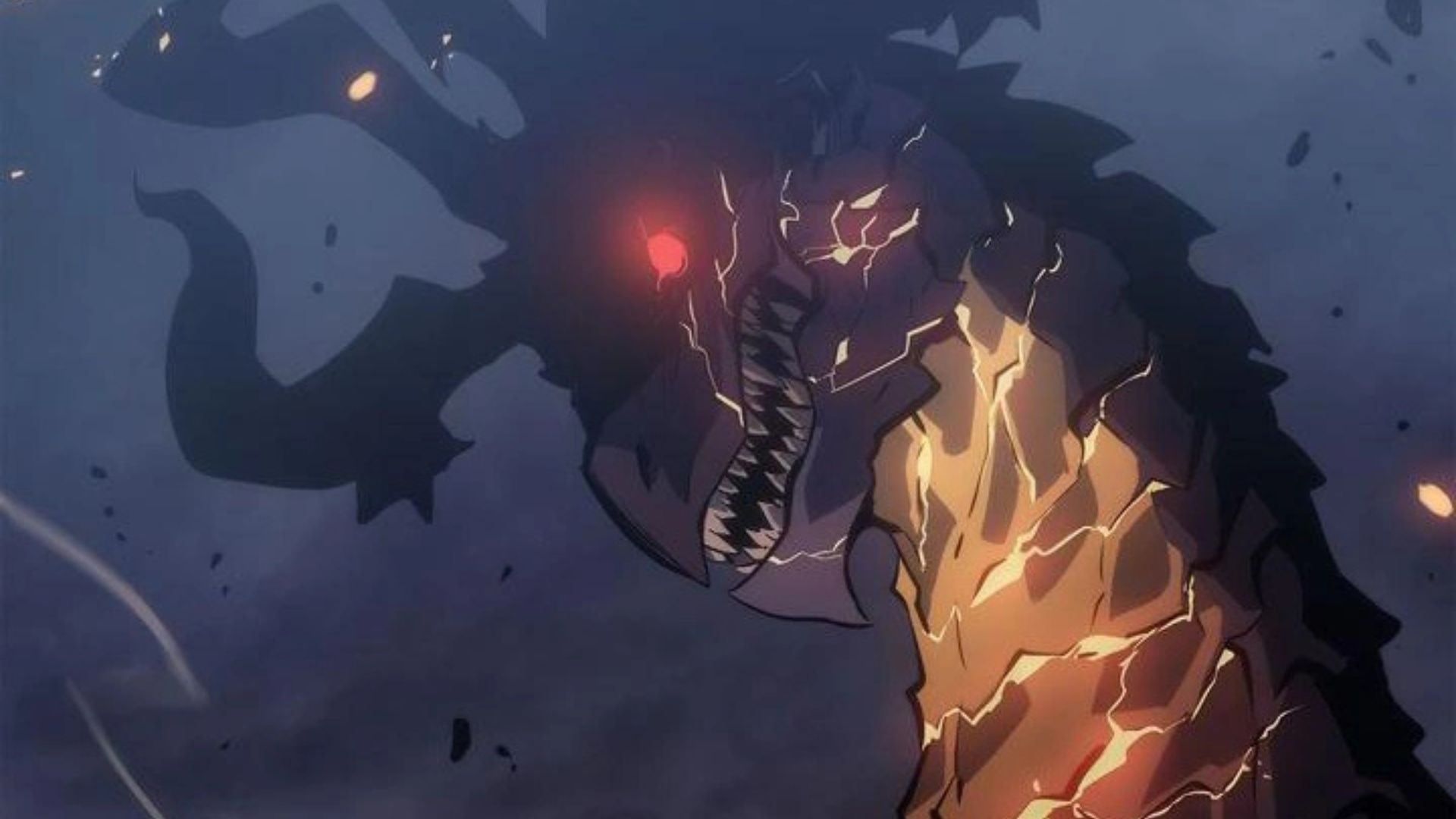 Antares&#039;s dragon form as seen in the Solo Leveling manhwa (Image credit: Kakao)