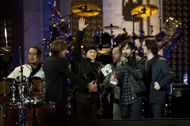 Linkin Park at the MTV Europe Music Awards 2010 - Outside Broadcast - Source: Getty