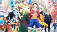 Straw Hats crew and Shirahoshi in One Piece (Image via Toei Animations)