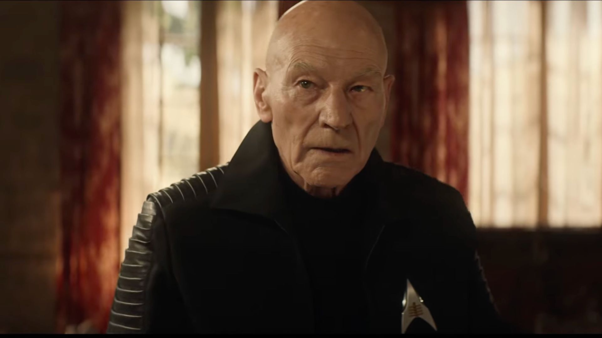 Jean-Luc Picard played by Patrick Stewart in Star Trek (Image via YouTube/ Amazon Prime Video UK &amp; IE)