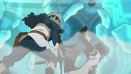 Asta blitzing Sekke in the fight (Image Credit: Studio Pierrot)