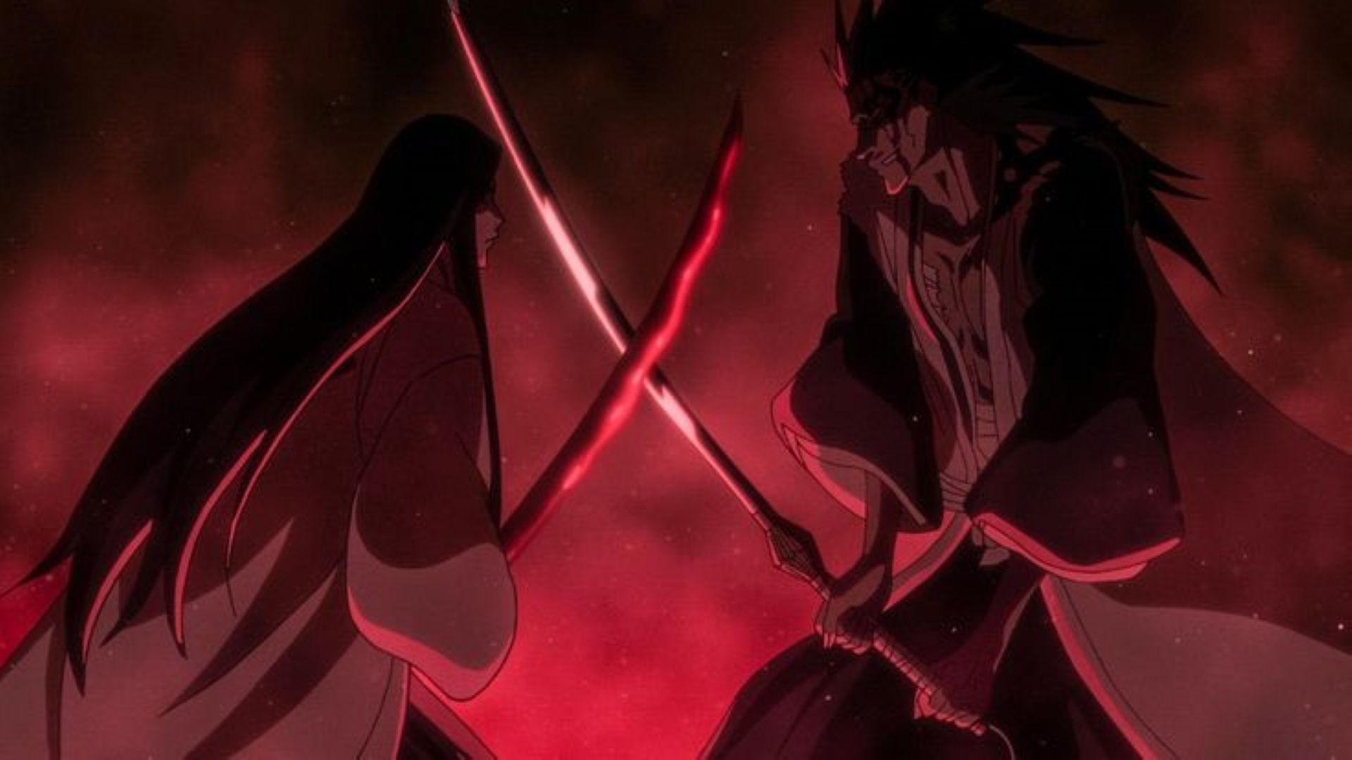 Unohana and Zaraki fighting (Image Credit: Studio Pierrot)