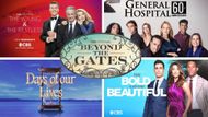 The Young and the Restless logo with B&B, GH, DAYS, and BTG | Images: CBS, ABC, Peacock