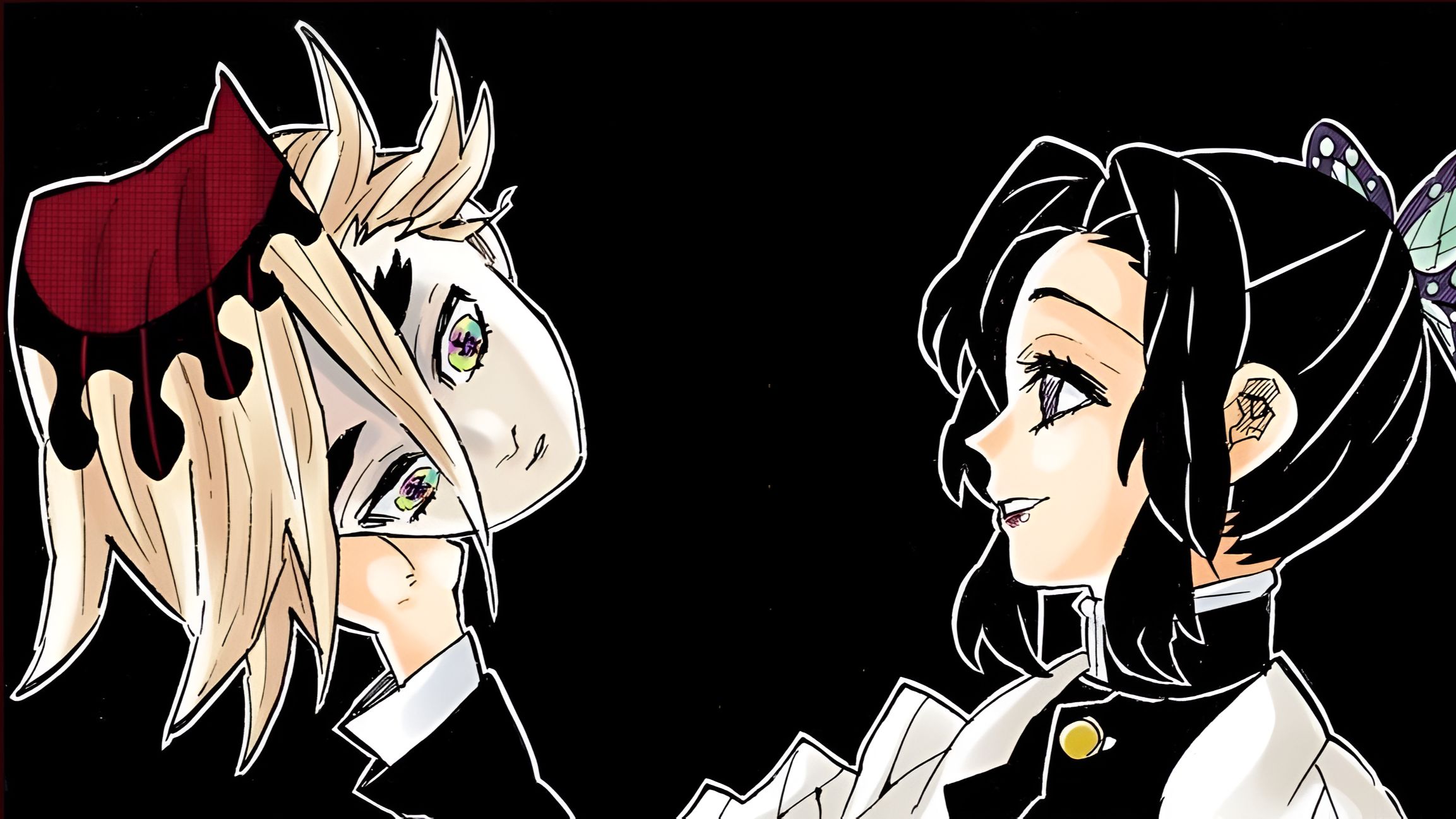 Doma and Shinobu Kocho as seen in manga 
