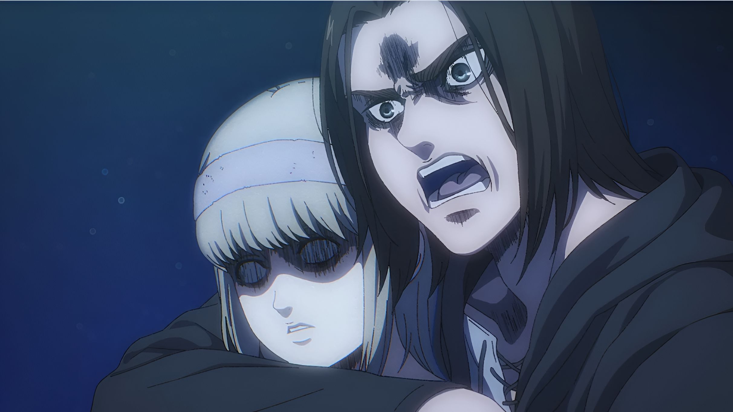Eren and Ymir as seen in anime (Image credit: MAPPA Studio)