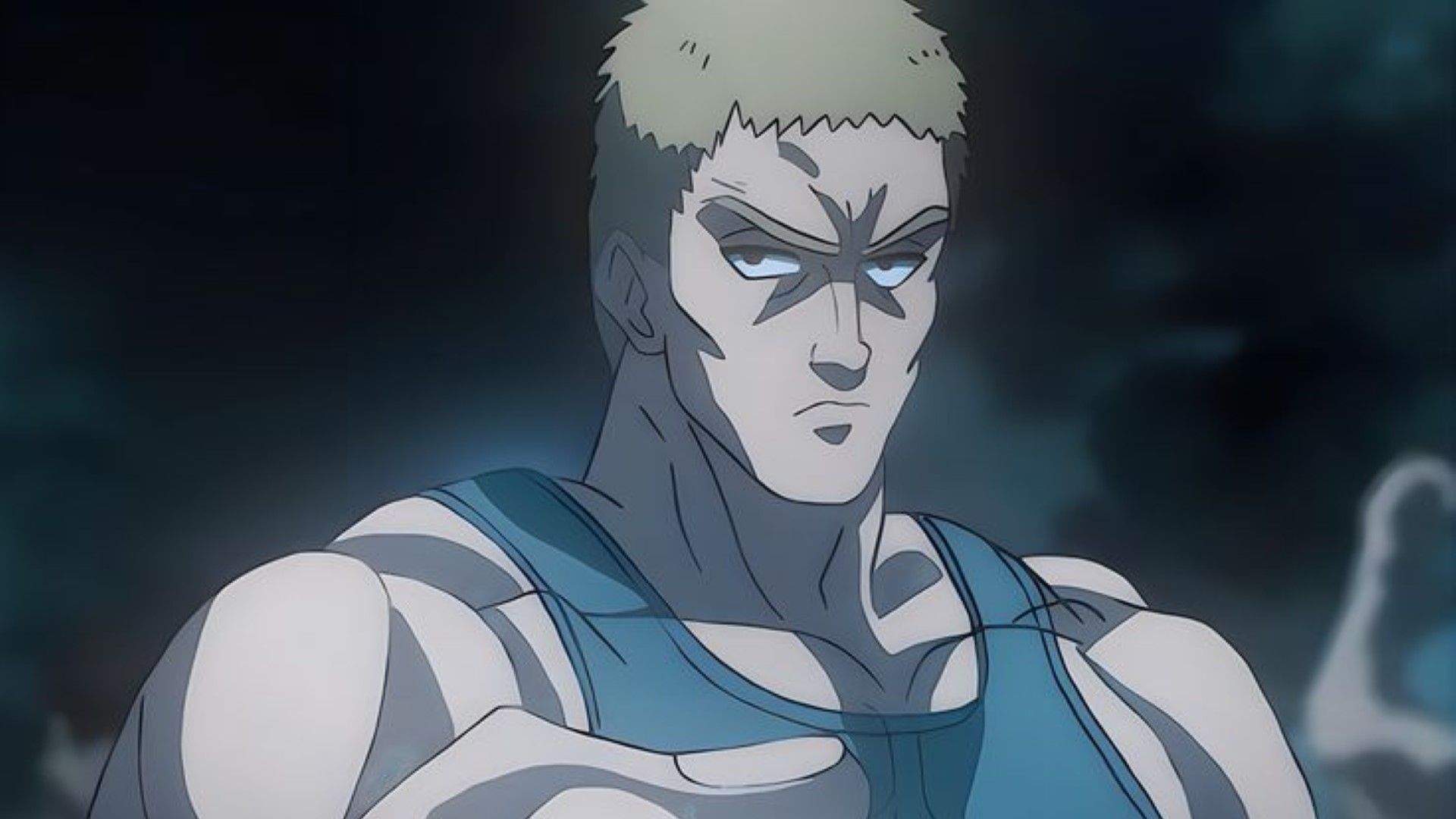 Tanktop Master, as seen in the anime (Image Credit: J.C. Staff Studio)