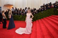 Taylor Swift at the "Charles James: Beyond Fashion" Costume Institute Gala - Candids - Source: Getty
