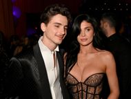 Timothée Chalamet and Kylie Jenner (Image via Getty)