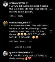 Netizens react to Tina Knowles and Michelle Obama uniting onstage (Image via Instagram/@theshaderoom)
