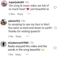 Fans react to Ed Sheeran's video. (Image via Instagram/@teddysphotos)
