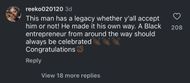 The comments under The Neighborhood Talk's Instagram page are about the rapper receiving an honorary degree from Kingdom Heritage University. (Image via Instagram/@theneighborhoodtalk)