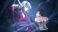 Tanjiro and Tengen Uzui partaking in the Hashira training (Image via Ufotable)