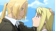 Edward and Winry as seen in Full Metal Alchemist: Brotherhood (Image credit: Studio Bones)